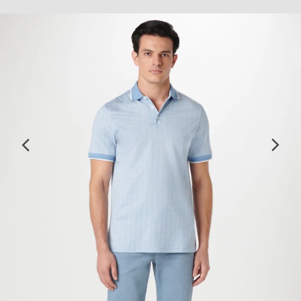 ⚡️BUGATCHI Sky Blue Polo Shirt